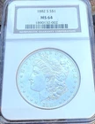 1882 S Morgan Silver Dollar NGC MS-64