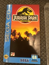 Jurassic Park Sega CD Complete In Box With Manual Tested Working Clean 
