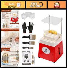 Stained Glass Grinder Kit 4200 RPM, 2-Level Table 5 Diamond Bits, 65W DIY Tool