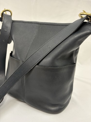 Coach Vintage Navy Leather Soho Rivington 4141 Shoulder/Hobo Bag Made in USA - 第 13/19 張圖片
