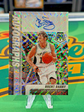2020-21 Panini Mosaic Brent Barry Autograph Mosaic San Antonio Spurs AM-BBA