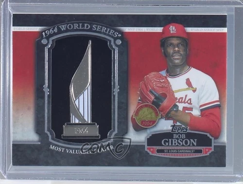 2013 Topps World Series MVP Commemorative Relics Bob Gibson #WSMVP-BG HOF