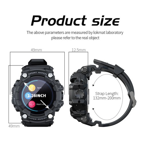 LOKMAT ATTACK Fitness Smartwatch Touchscreen Health Tracker - Picture 6 of 12