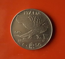 50 CENTESIMI 1940 IMPERO VITTORIO EMANUELE III MAGNETICA [SO052]