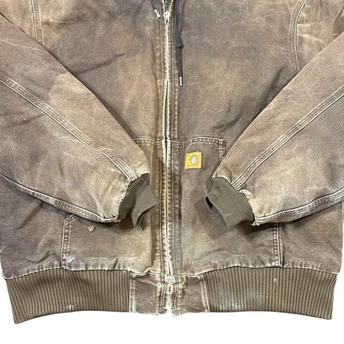 Chaqueta con Capucha Carhartt Marrón Envejecido J130 DKB Talla XL RN# 14806 - Imagen 4 de 13