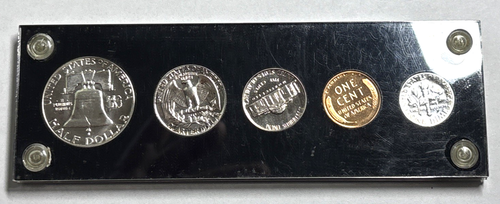 1955 US SILVER PROOF Set in Plastic Holder BRILLIANT UNCIRCULATED - Picture 12 of 12