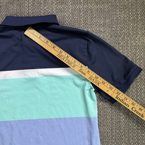 Polo Ralph Lauren Boys Polo Shirt M 10-12 Youth Color Block Striped Golf Preppy - Picture 17 of 22