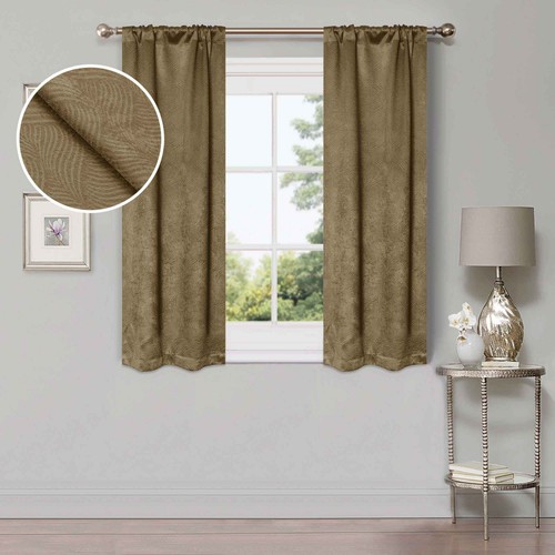 Waverly Modern Washable Room Darkening Blackout Curtains, Set of 2 Panels - Picture 59 of 73