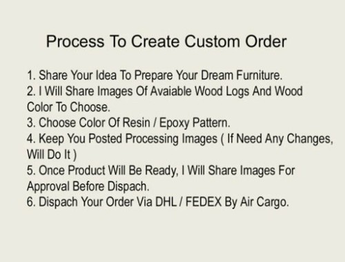 Black Resin River Dining Custom Center Table Handmade Acacia Wood Designer Decor - Picture 7 of 8
