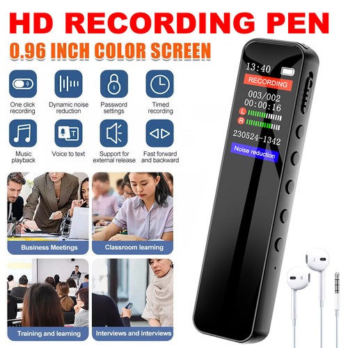 Mini Digital Voice Activated Recorder Pen Pocket Rechargeable Audio MP3 Player