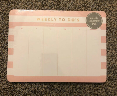 Planners: Weekly Scheduler Desk Pad : At a Glance Monday to Sunday One Week Plan