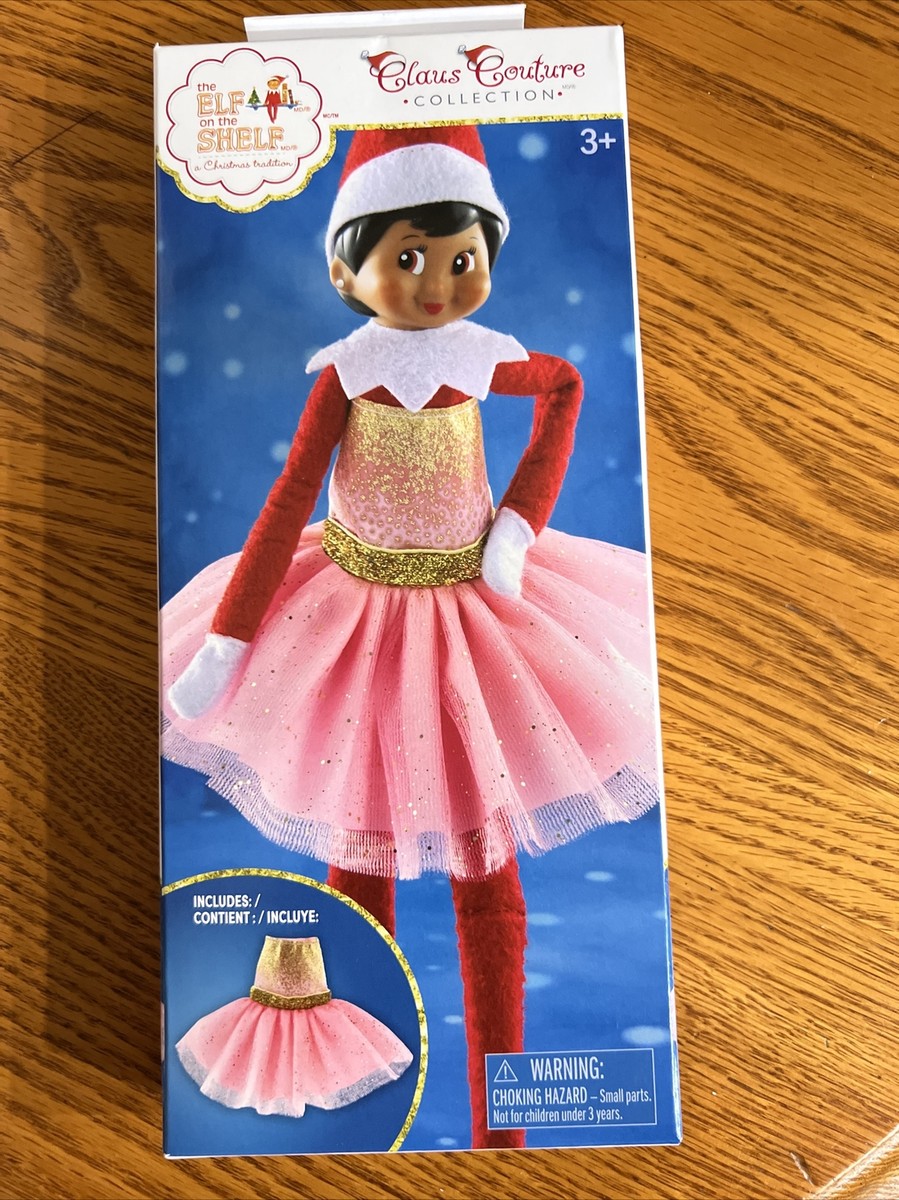 The elf on the shelf claus couture collection pink sparkle party dress |  eBay