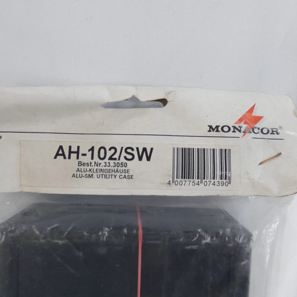 SATA HDD External Hard Drive Disk Enclosure Case UK AH-102/SW Monacor Aluminium - Image 2 of 4