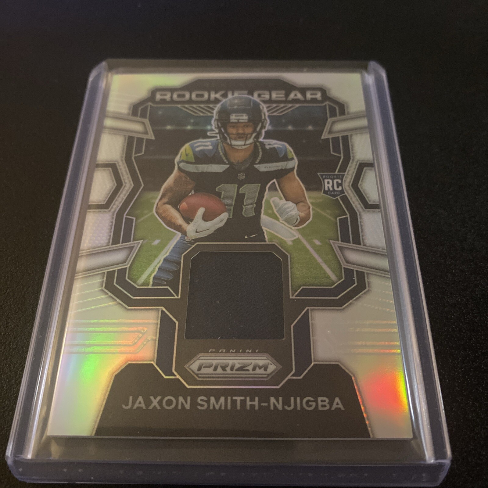 2023 Panini Jaxon Smith-Njigba Silver Prizm Rookie Gear Jersey Patch RC #RG-JS