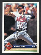 1993 Donruss Baseball Tom Glavine Braves Base Card Series 2 554
