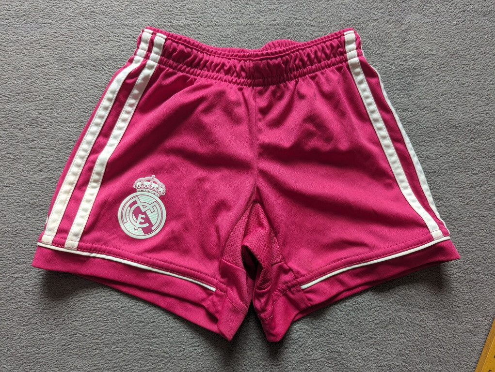 adidas Real Madrid Away Shorts Boys Size 3T Pink