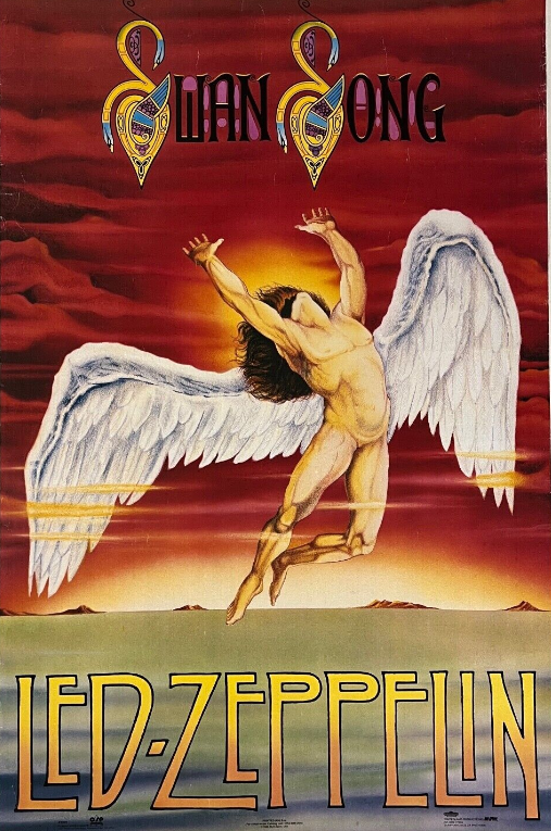 Led Zeppelin 1986 Swan Song Poster BRAND NEW 23