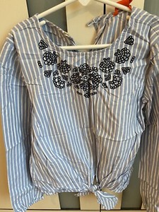 Girls cotton Joe Fresh Top Size L 10 - 12 school party Evening Fall Winter