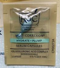 ROC Multi Correxion Hydrate & Plump One Serum Capsule Sample .01 oz NEW