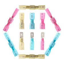 20-10AWG Heat Shrink Spade Male  Female Electrical Wire Terminal Butt Connector