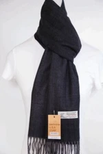 NEW Pashmina USA Corp Unisex Winter Scarf Stripe Gray Black Warm Soft Trendy