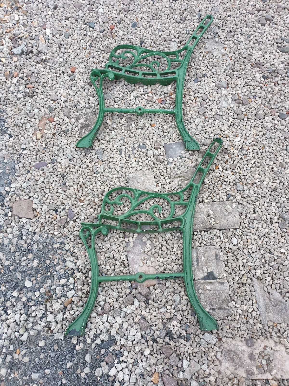 vintage cast iron bench ends eBay