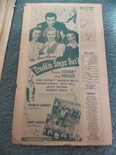 FREDDIE STEPS OUT(1946)FREDDIE STEWART ORIGINAL PRESSBOOK