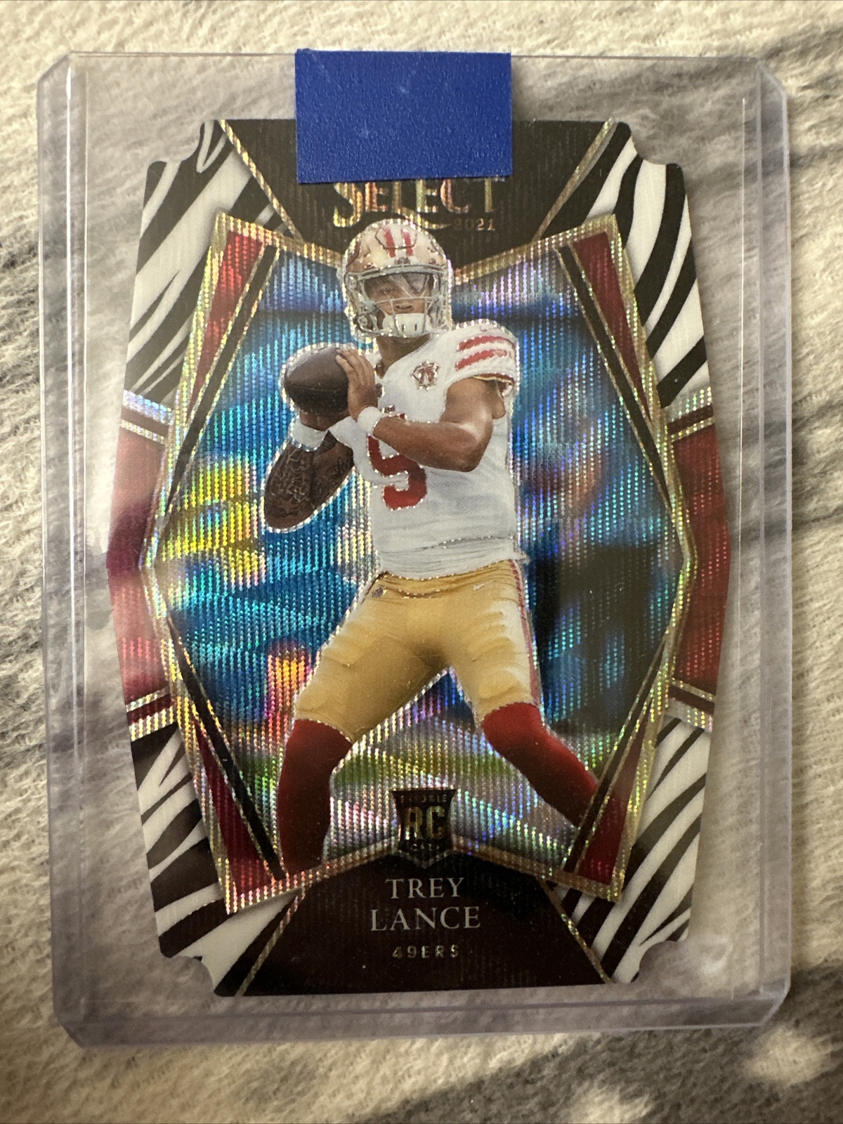 2021 Select Premier Trey Lance Zebra Die Cut