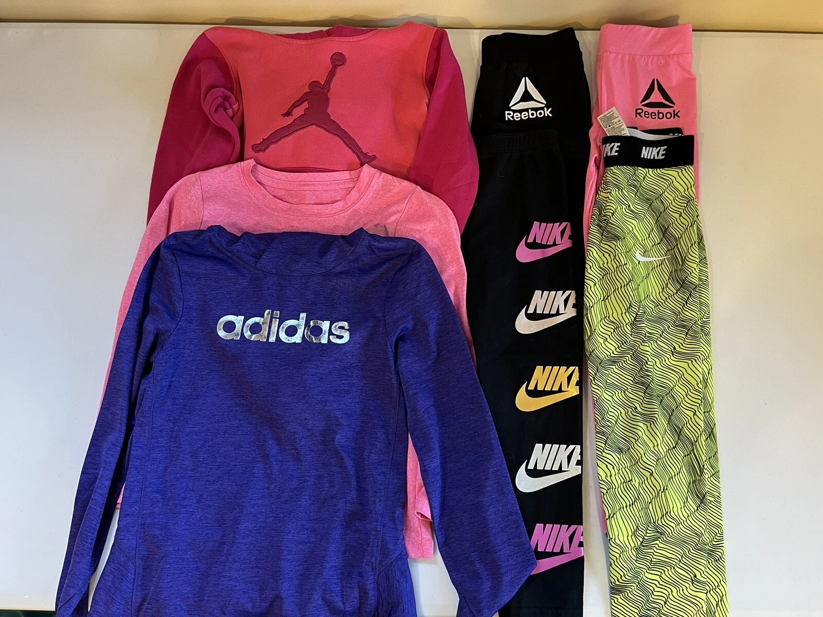 CO216 Girls 6X Clothing Lot Nike Reebok Adidas 7 Piece