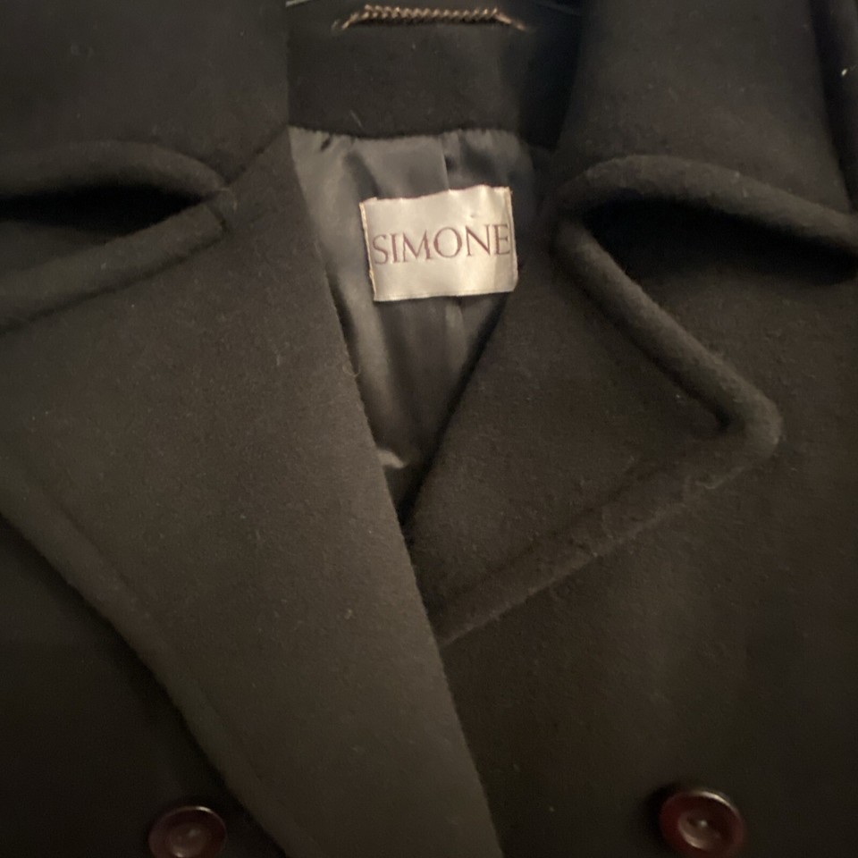 Ladies Black Wool Winter Coat eBay