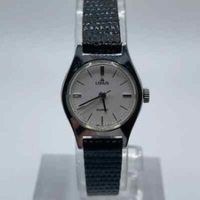 Lorus Womens Watch V236-0040 Quartz 19mm Case Black Leather Band Quartz