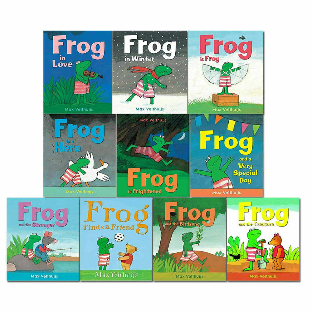 Frog Series 10 Books Collection Set By Max Velthuijs Frog Finds a Friend,Hero..