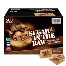 Sugar in the Raw Natural Cane Turbinado Sugar 4.5 g., 500 pk. FREE SHIPPING