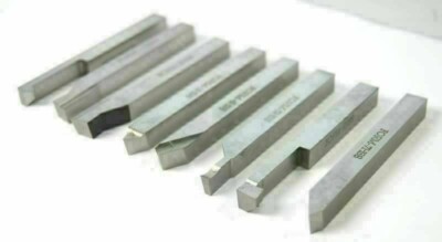 5/8'' x 4'' HSS Ground Lathe Form Tools Set Of 8 Pieces Unimat Emco Myford Boxford