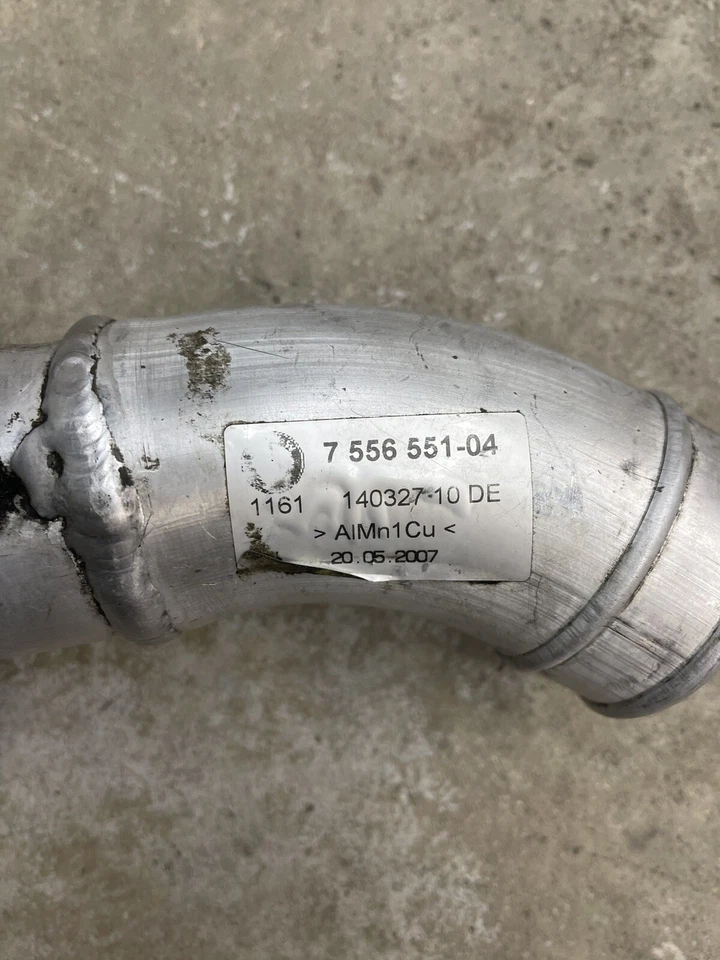 BMW 335xi 335i N54 E90 E92 E93 2007-2010 doble turbo tubo de carga de aluminio 7556551 Foto 3 de 3