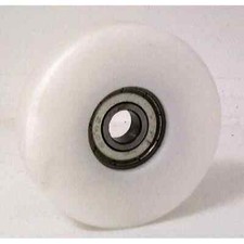 6mm Bore Bearing with 36mm White Plastic POM Tire 6x36x9mm
