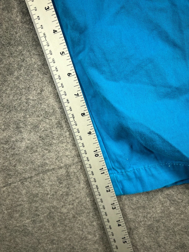 Shorts cargo Akademiks XCIX meninos jovens 18 bolsos utilitários logotipo azul 13" hip hop - Imagem 4 de 4