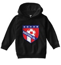 Austrailia Soccer - Distressed Austrailian Badge Pride Toddler/Youth Hoodie
