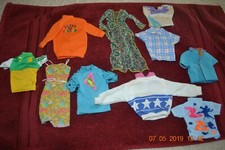 Lot of 10 Vintage Barbie tops/dress/coat