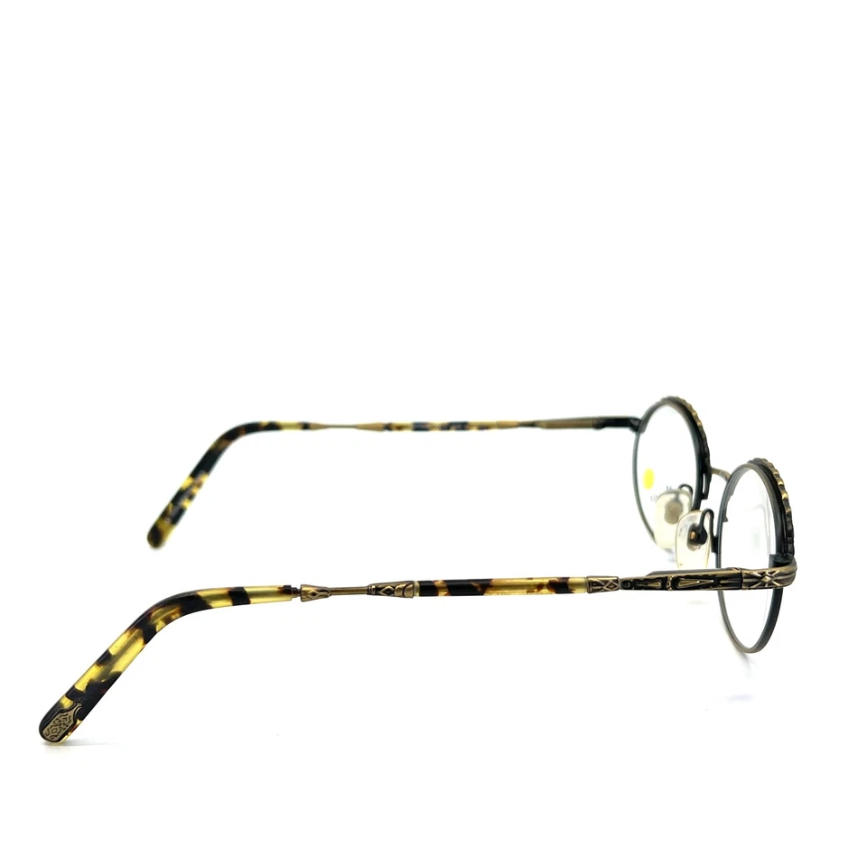 Marco redondo dorado 0229 vintage Dakota Smith ANTIGUO ORO 0240 47-19 140 mm Foto 4 de 4