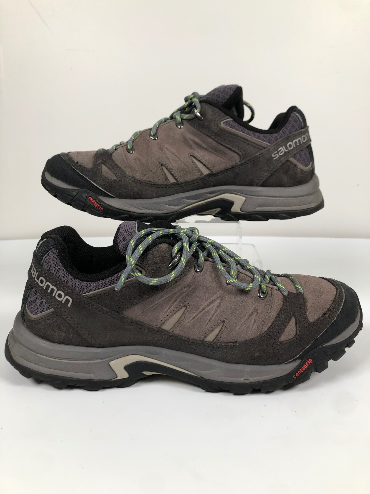Scarpe da trekking Salomon uomo 9 42 2 3 in pelle scamosciata marrone