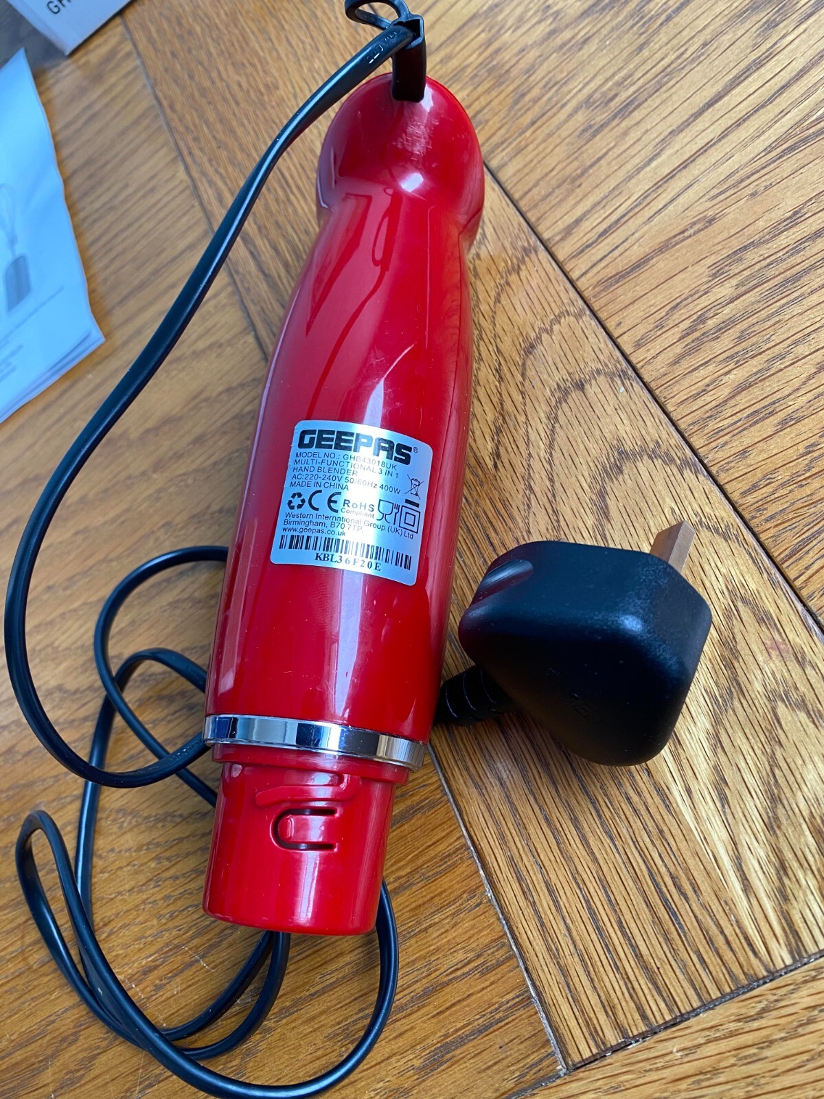 Geepas hand blender. MODEL GHB 43018UK [SPARE PARTS CHOICE] eBay