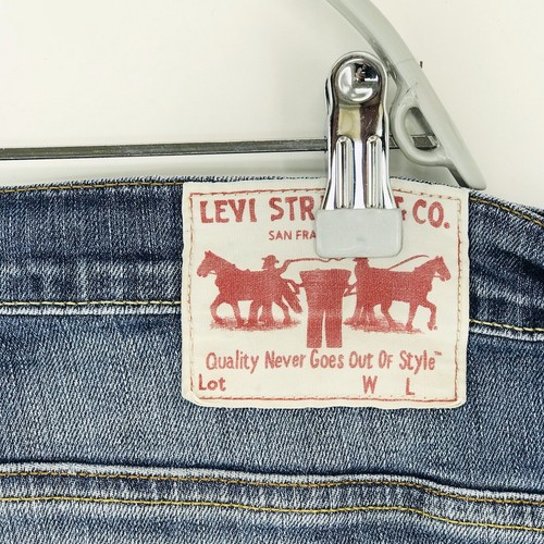 Vintage Levi's 506 Azul Corte Recto Regular Vaqueros Talla W34 L30 - Imagen 7 de 11
