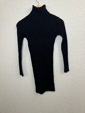 Small Fashion Nova Turtleneck Dress Black