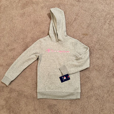 Champion girls hoodie Gray/Pink Size Large 14 