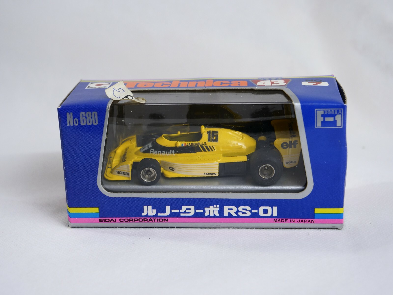 Renault Turbo RS-01 Jabouille 1/43 EIDAI Technica l'esprit F1 de votre enfance