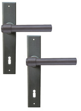 Türdrücker antik Türgriff Retro Drückergarnitur Türbeschlag Langschild rustikal