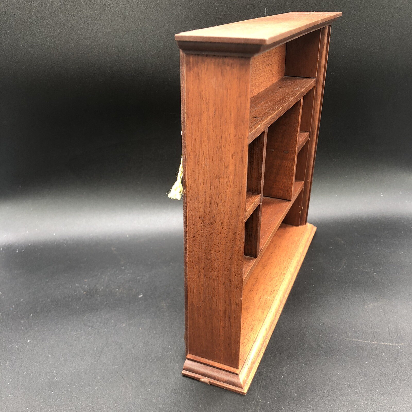 Wood Curio Knick Knack Wall Hanging Display Shelf Shadow Box 9.25” W X