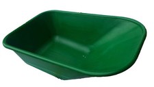 GREEN Replacement Wheelbarrow Plastic Body Barrow 110 Litre NO HOLES Made In UK