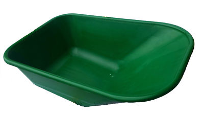 GRÜN Ersatz Schubkarre Kunststoff Karosserie Schubkarre 110 Liter KEINE LÖCHER Made in UK